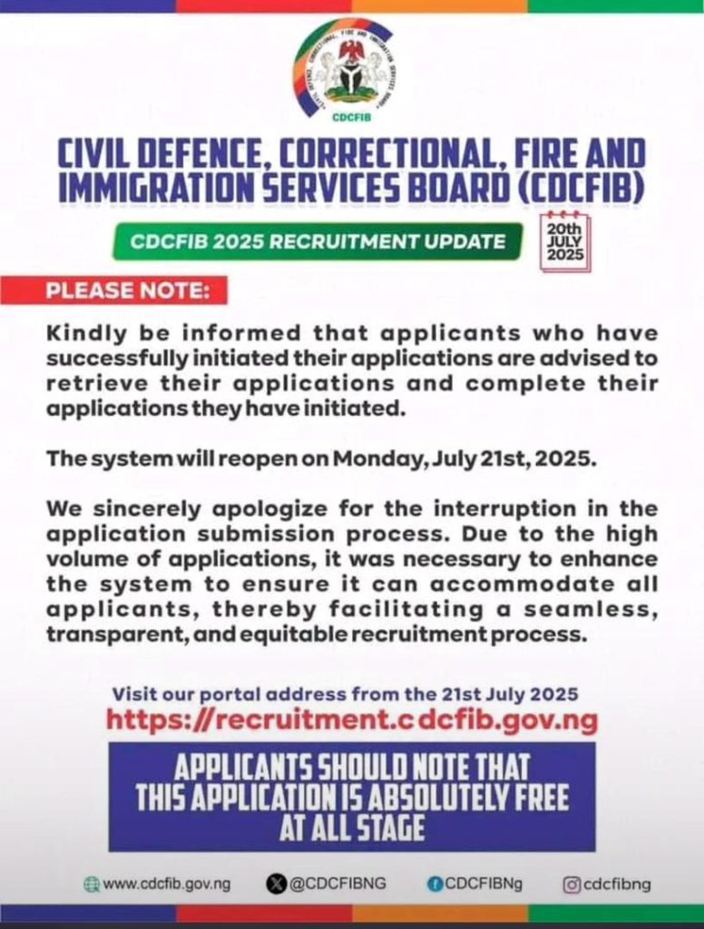 CDCFIB PORTAL FULLY OPEN BACK TODAY