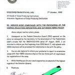 UPDATE ON PROJECT SUBMISSION FOR PCM’s