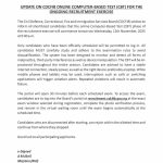 CDCFIB ONLINE COMPUTER-BASED TEST (CBT) FOR THE ONGOING RECRUITMENT EXERCISE