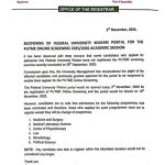 Federal University reopens portal for 2025/2026 undergraduate admission